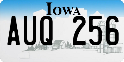 IA license plate AUQ256