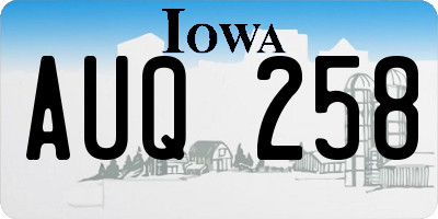 IA license plate AUQ258