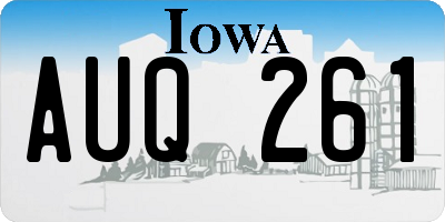 IA license plate AUQ261