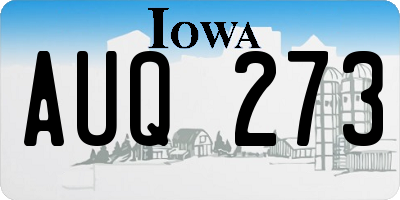 IA license plate AUQ273