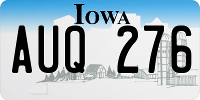 IA license plate AUQ276
