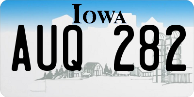 IA license plate AUQ282