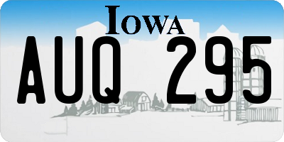 IA license plate AUQ295