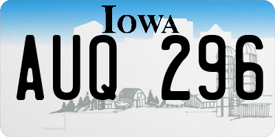 IA license plate AUQ296