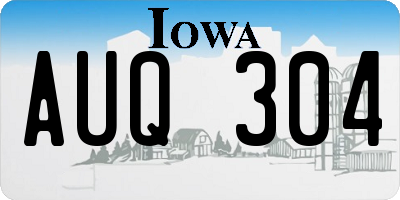 IA license plate AUQ304