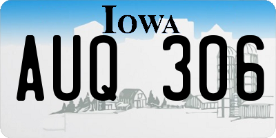 IA license plate AUQ306