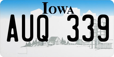 IA license plate AUQ339