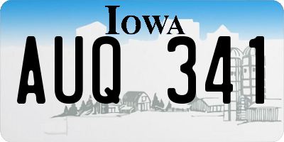 IA license plate AUQ341