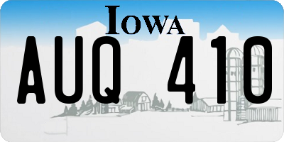 IA license plate AUQ410