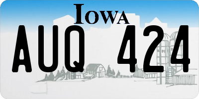 IA license plate AUQ424