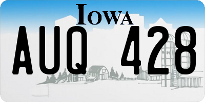 IA license plate AUQ428