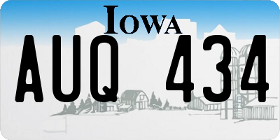 IA license plate AUQ434