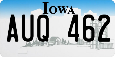 IA license plate AUQ462