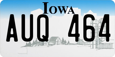 IA license plate AUQ464