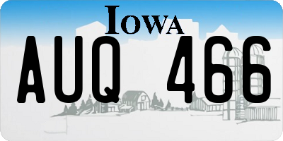 IA license plate AUQ466