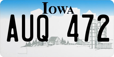 IA license plate AUQ472