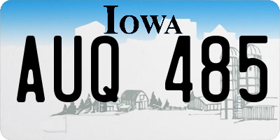 IA license plate AUQ485