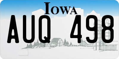 IA license plate AUQ498