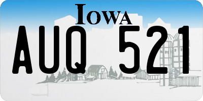IA license plate AUQ521
