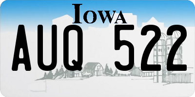 IA license plate AUQ522