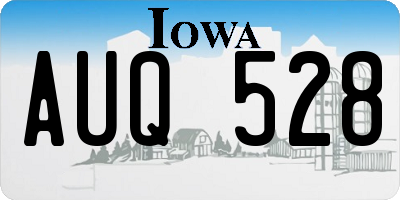 IA license plate AUQ528
