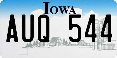 IA license plate AUQ544