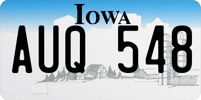 IA license plate AUQ548