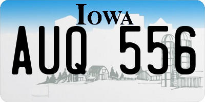 IA license plate AUQ556