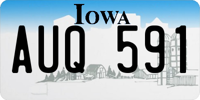 IA license plate AUQ591