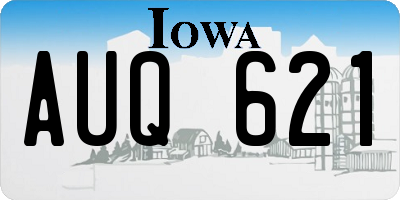 IA license plate AUQ621
