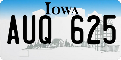 IA license plate AUQ625