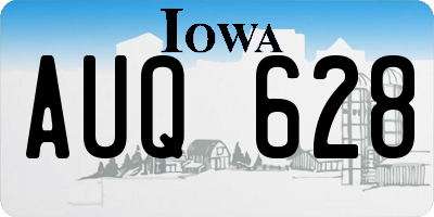 IA license plate AUQ628