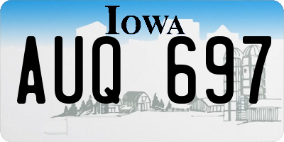 IA license plate AUQ697