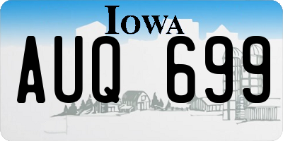 IA license plate AUQ699