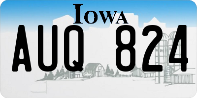 IA license plate AUQ824