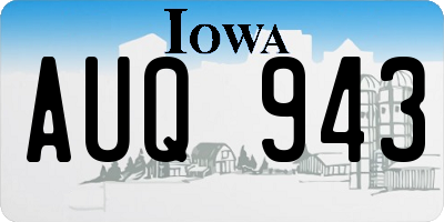 IA license plate AUQ943