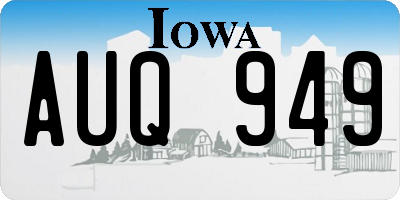 IA license plate AUQ949