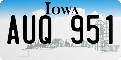 IA license plate AUQ951