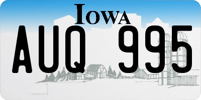 IA license plate AUQ995
