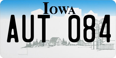 IA license plate AUT084