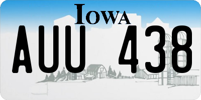 IA license plate AUU438
