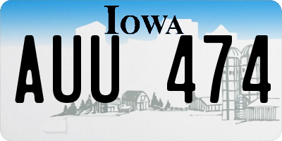 IA license plate AUU474