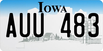 IA license plate AUU483