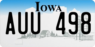 IA license plate AUU498