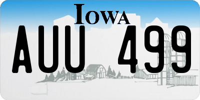 IA license plate AUU499