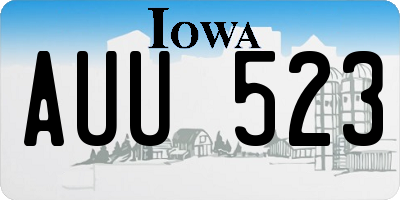 IA license plate AUU523