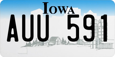 IA license plate AUU591