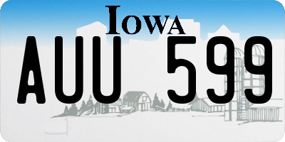 IA license plate AUU599