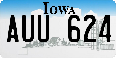 IA license plate AUU624
