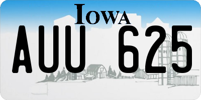IA license plate AUU625
